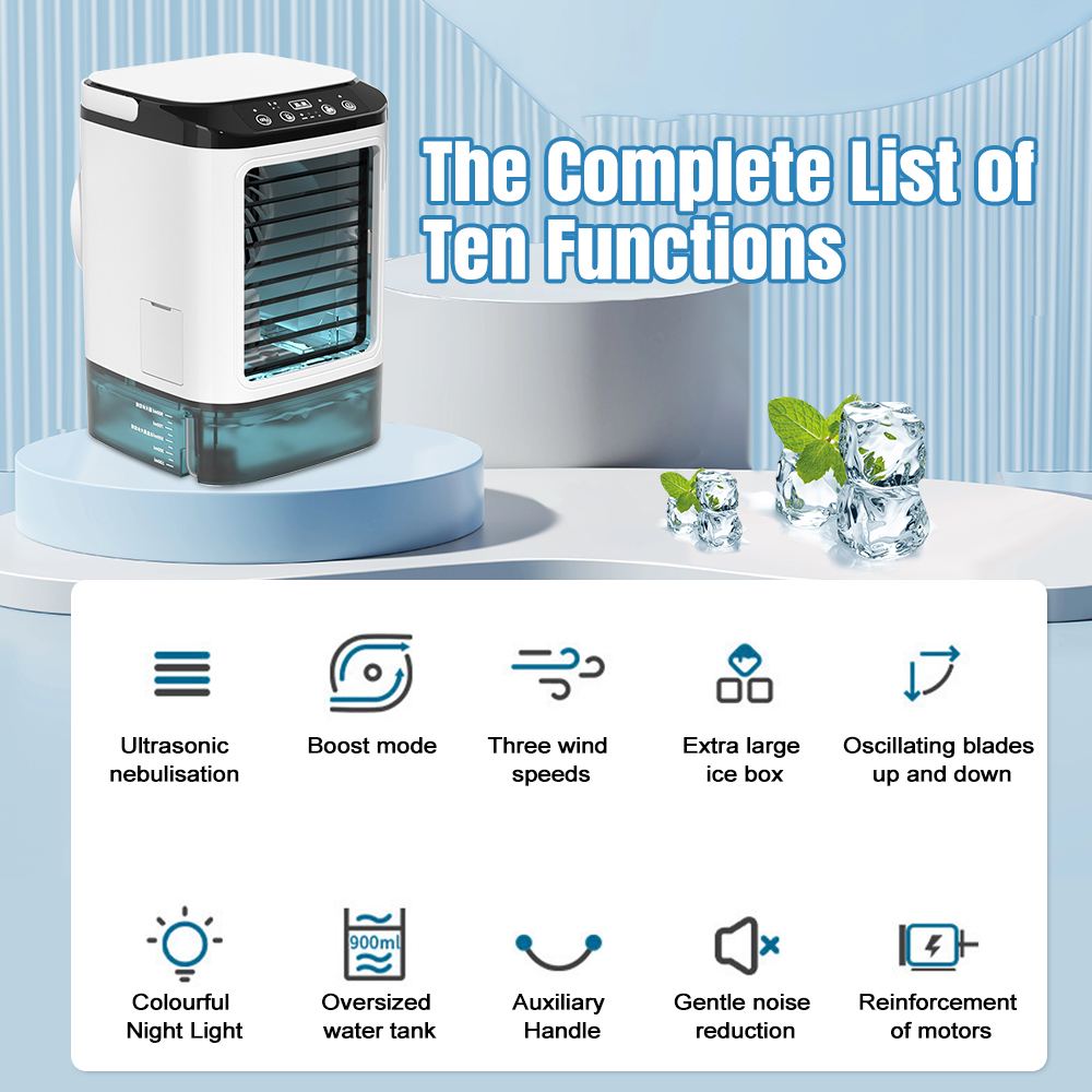 Electronics Gadgets For Home - Portable Mini Air Conditioner Cooler Fan