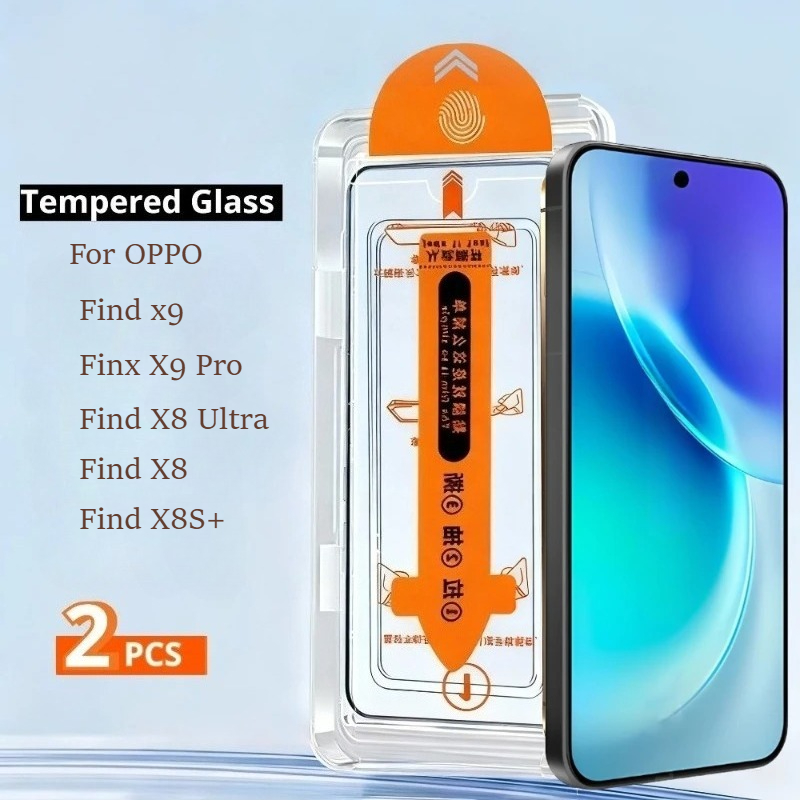 Oppo Find X8 - 2 Pcs Easy Install Tempered Glass