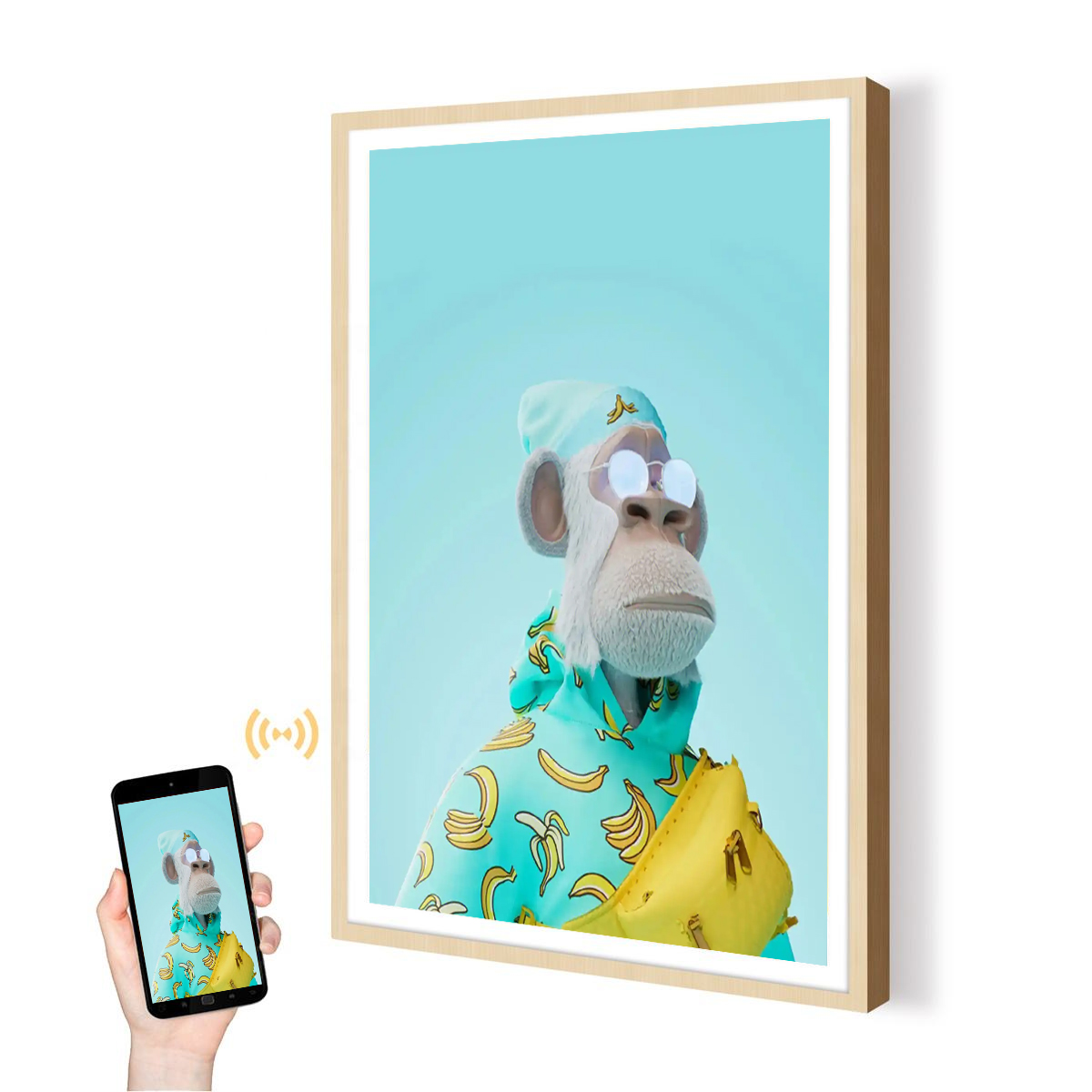 27 Inch Smart Cloud Photo Vide - Digital Photo Frame Wifi ulasan dan harga