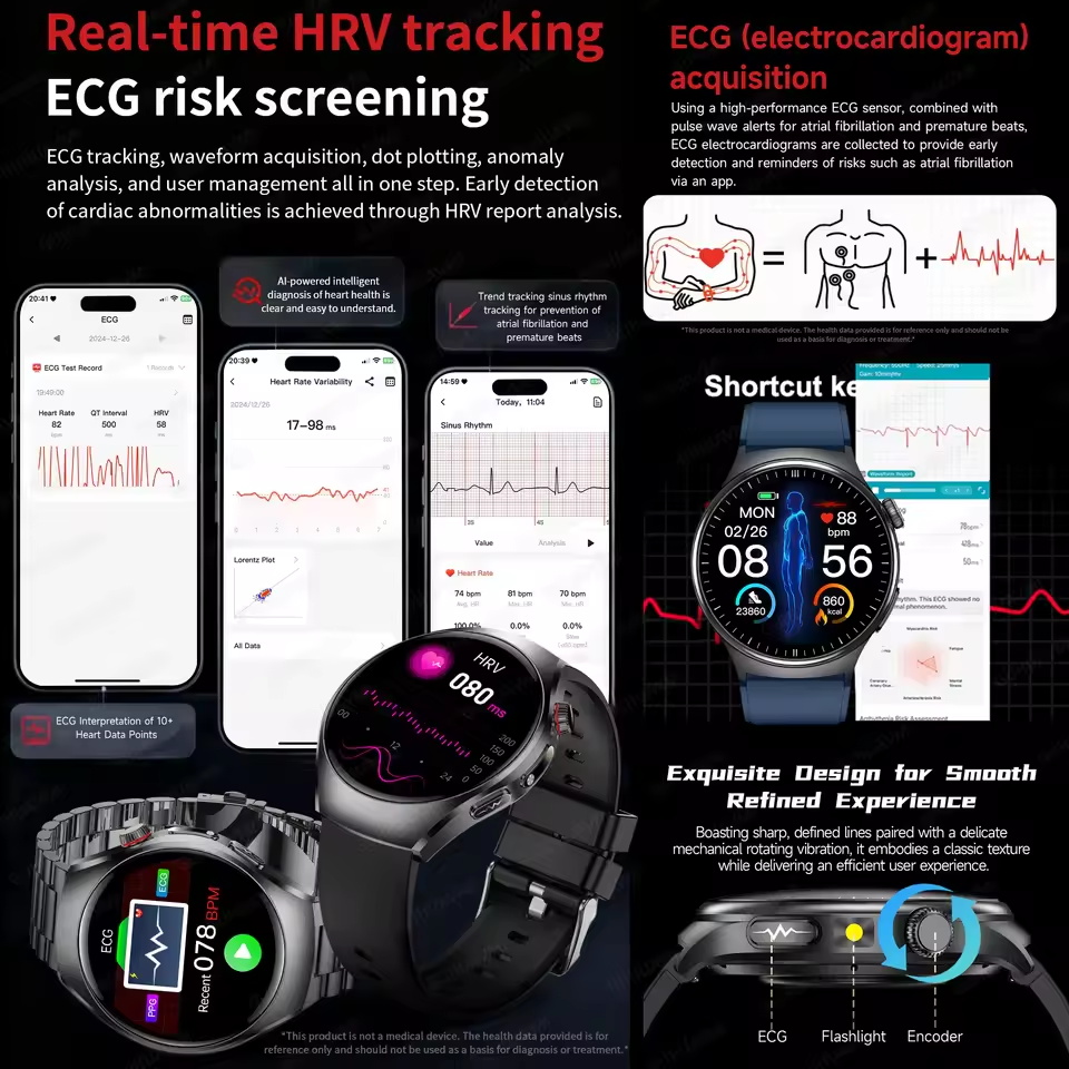 New Accurate ECG Smart Watch B - Laser Distance Measure ulasan dan harga