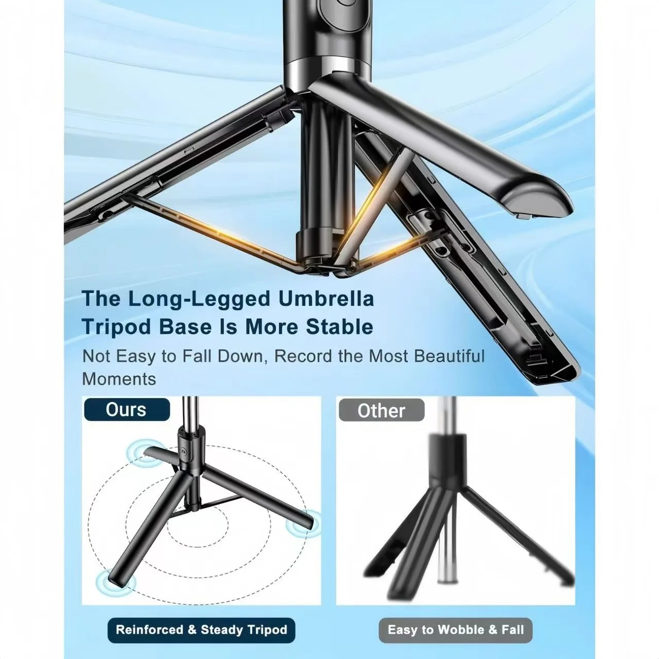 1700mm Selfie Stick Wireless S - Auto Tracking Tripod ulasan dan harga
