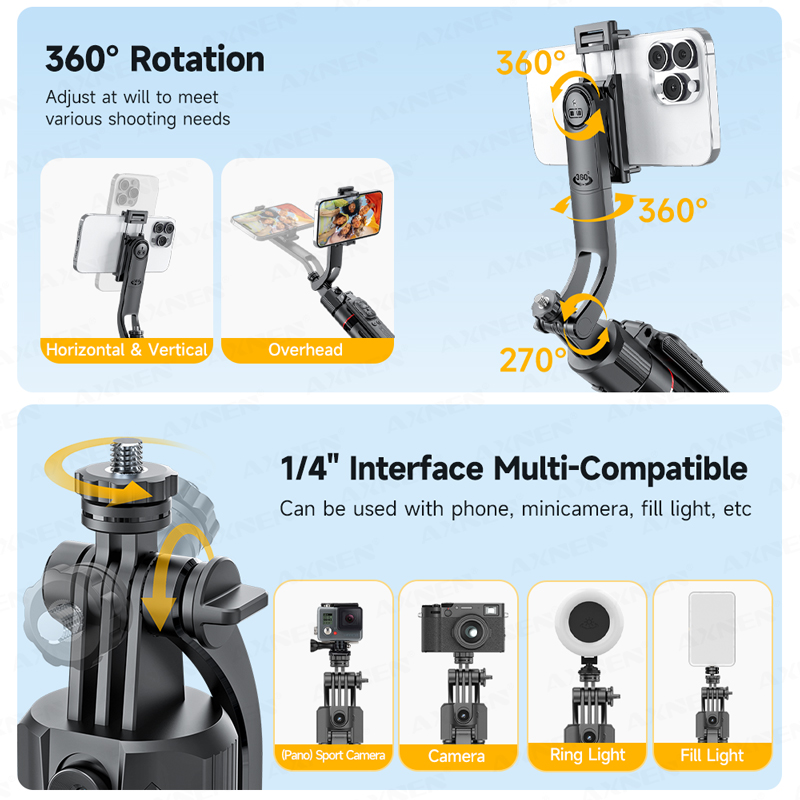TT07 AI Face Tracking Gimbal 6 - Auto Tracking Tripod ulasan dan harga