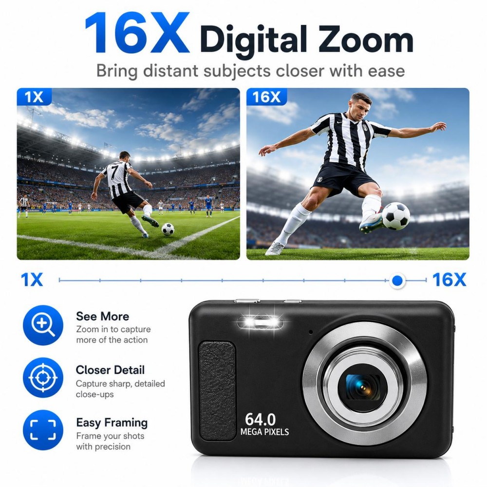 4K Ultra HD Portable Digital C - Electronics Gadgets For Home ulasan dan harga