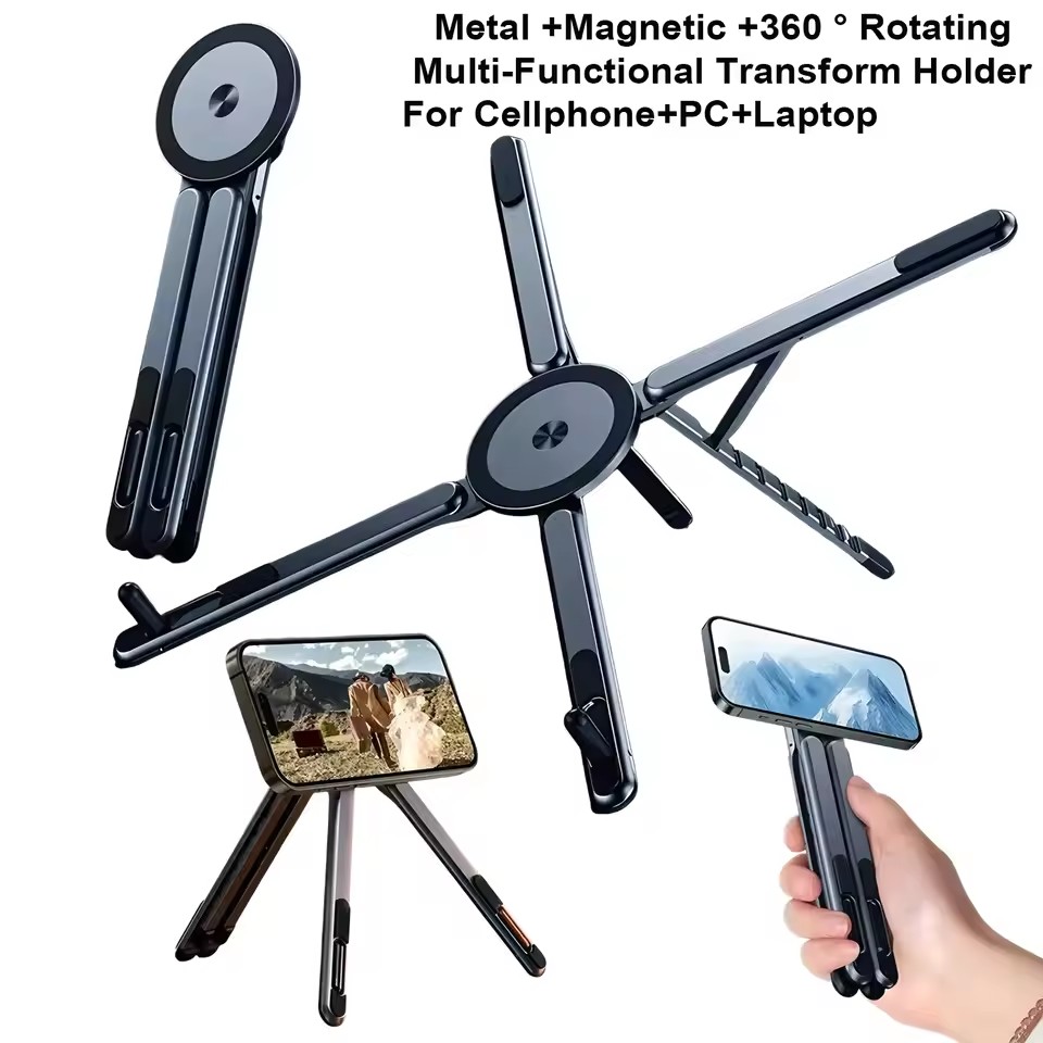 Portable Magnetic Phone Holder - Auto Tracking Tripod ulasan dan harga