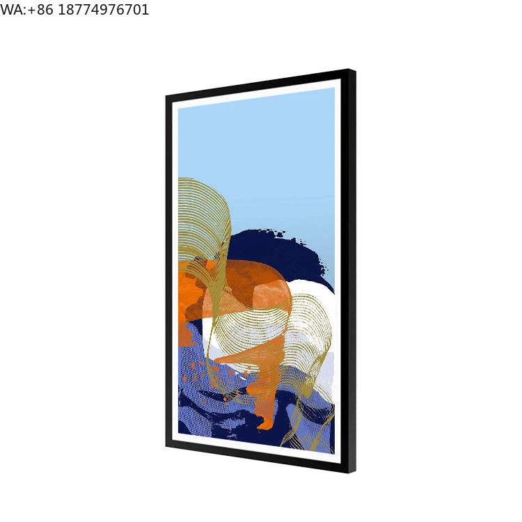 Wooden Frame Artistic Painting - Digital Photo Frame Wifi ulasan dan harga