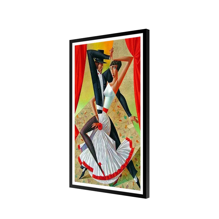 Wooden Frame Artistic Painting - Digital Photo Frame Wifi ulasan dan harga