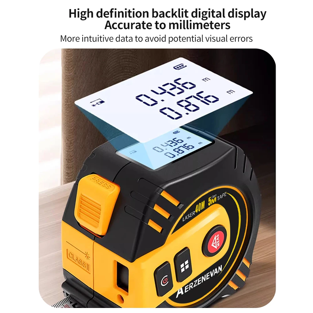 80m Laser Tape Measure Tape Me - Laser Distance Measure ulasan dan harga