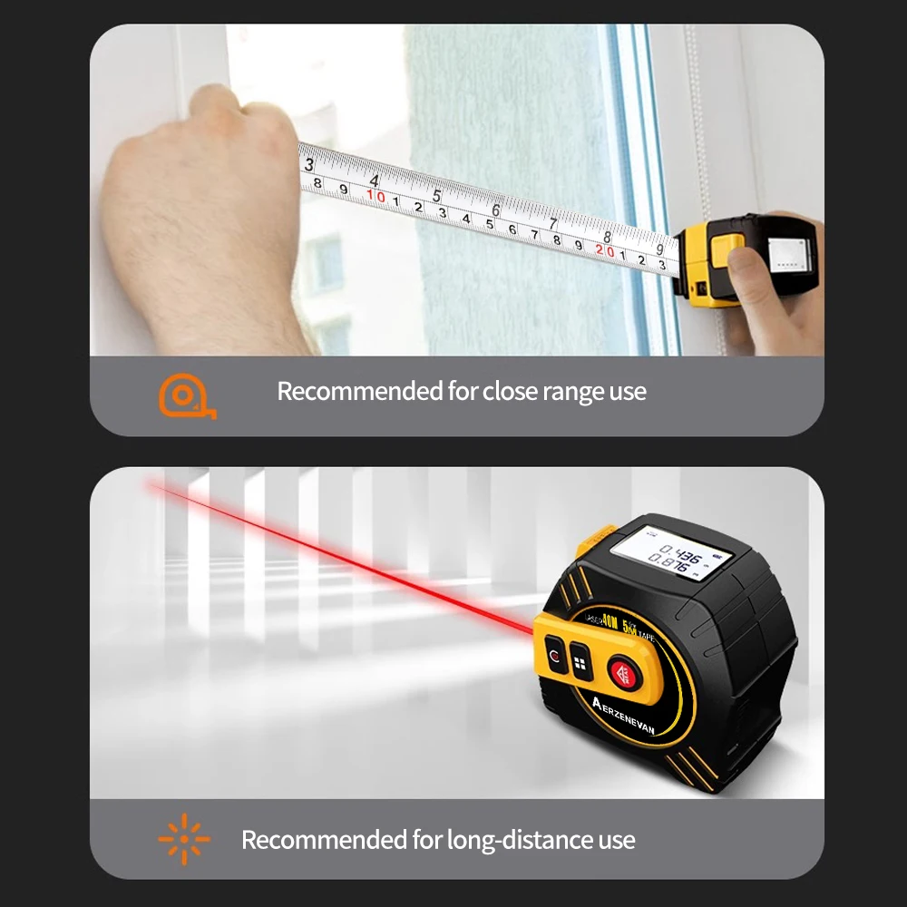 80m Laser Tape Measure Tape Me - Laser Distance Measure ulasan dan harga