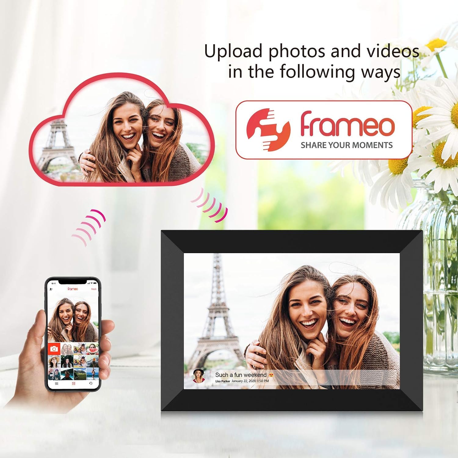 10 1 Inch 32GB Smart WiFi Digi - Digital Photo Frame Wifi ulasan dan harga