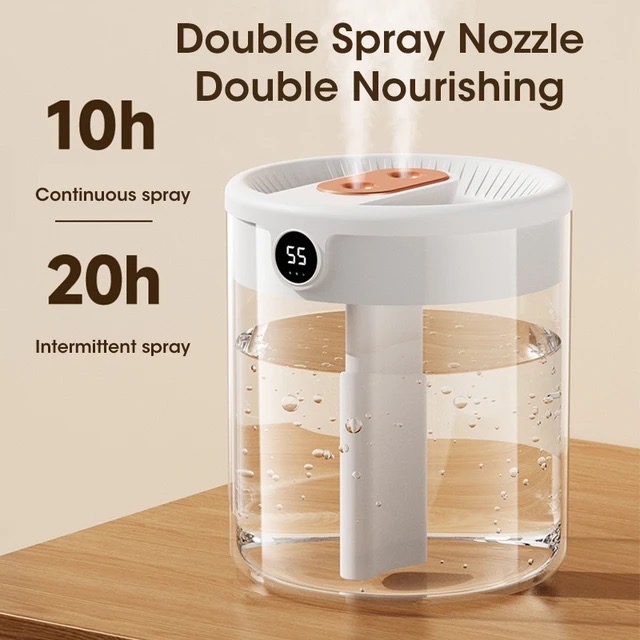 New 2L Double Spray Humidifier - Electronics Gadgets For Home ulasan dan harga