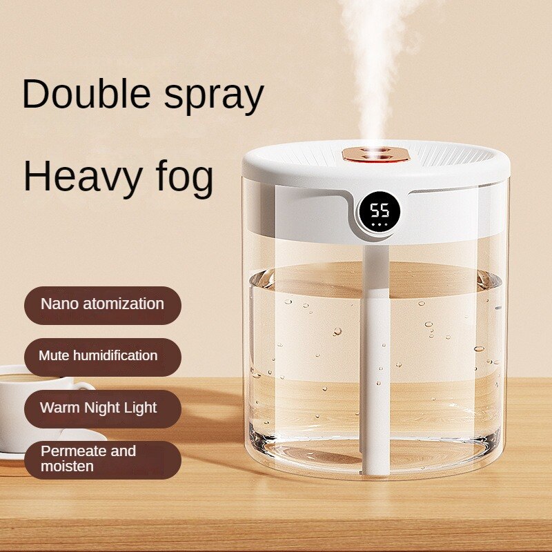 New 2L Double Spray Humidifier - Electronics Gadgets For Home ulasan dan harga