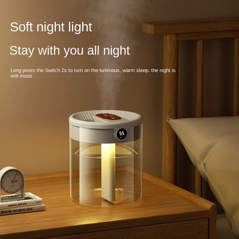 New 2L Double Spray Humidifier - Electronics Gadgets For Home ulasan dan harga