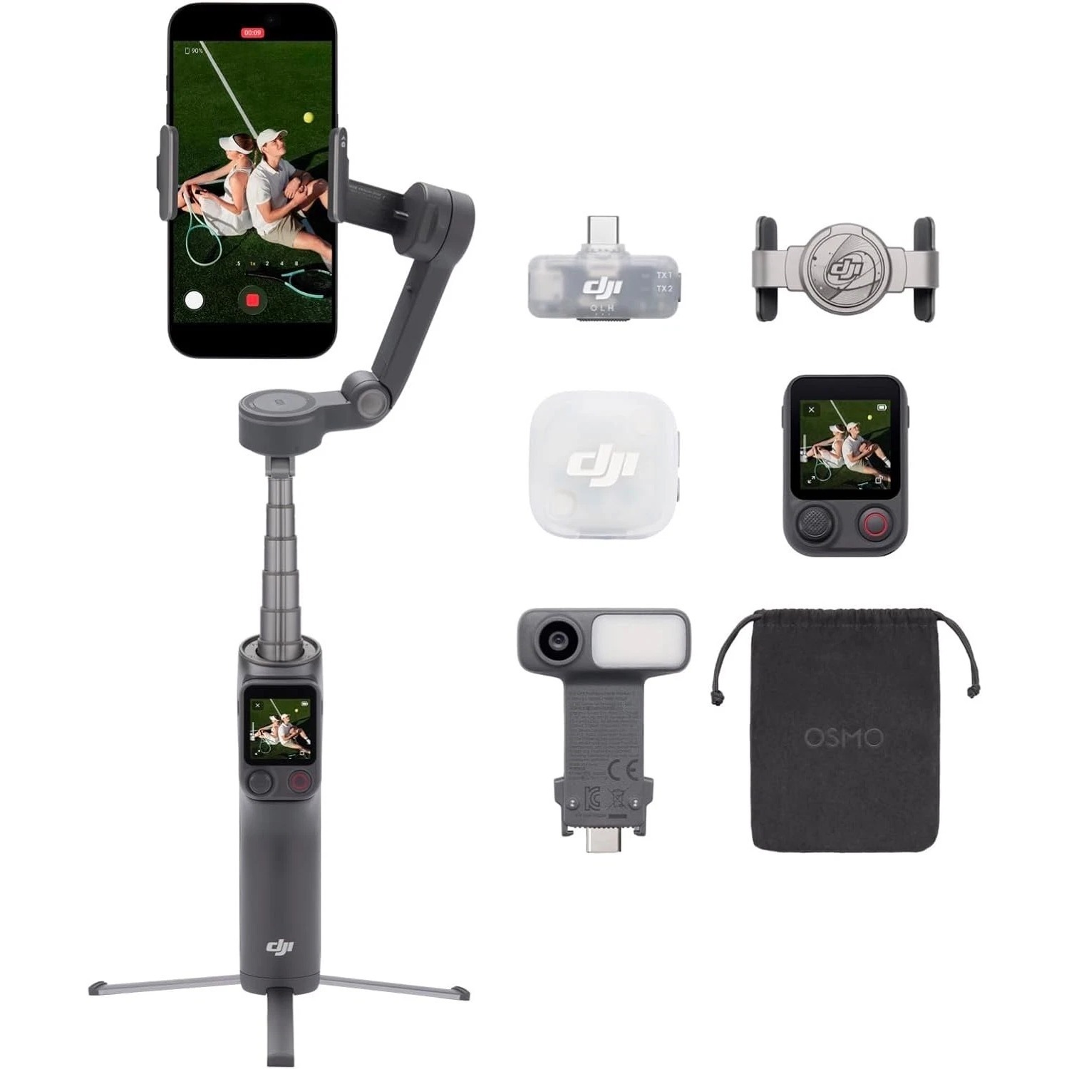 DJI Osmo Mobile 8P Creator Com - Auto Tracking Tripod ulasan dan harga