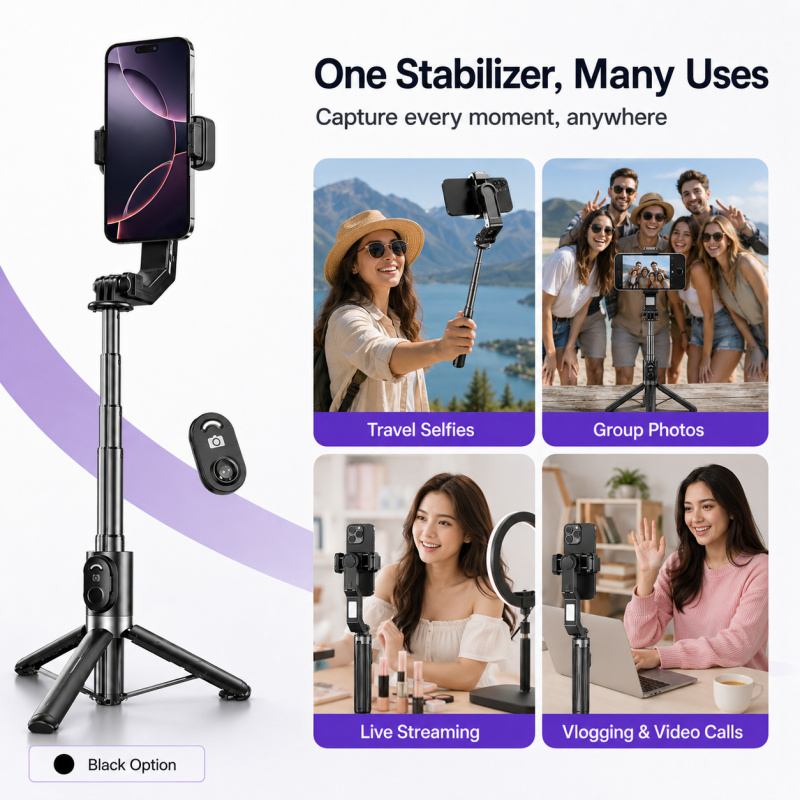 Single-Axis Phone Gimbal Stabi - Auto Tracking Tripod ulasan dan harga