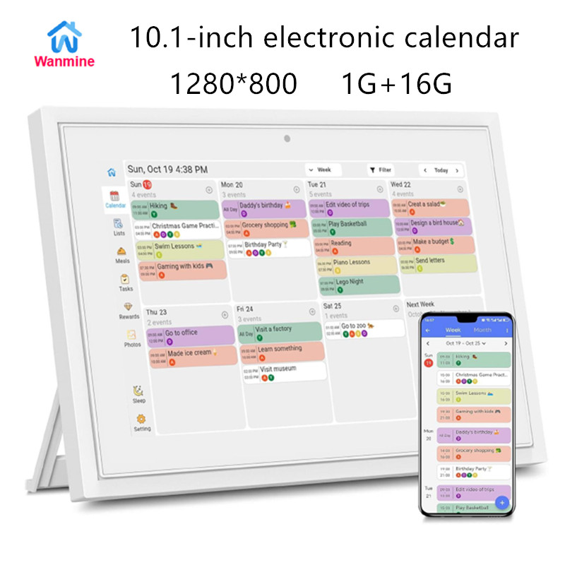 10.1-inch electronic calendar  - Digital Photo Frame Wifi ulasan dan harga