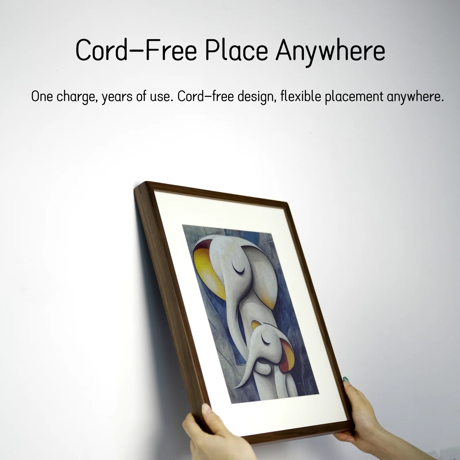 Hindetel 7.3 inch wall mounted - Digital Photo Frame Wifi ulasan dan harga
