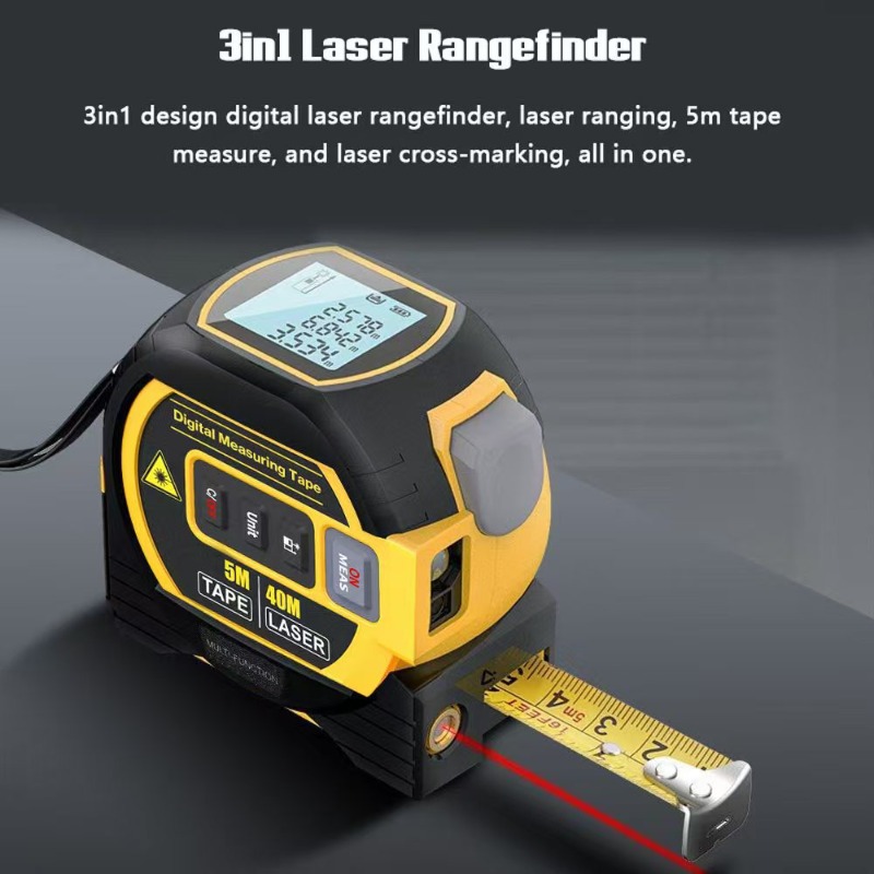 3 In 1 Laser Distance Meter Ta - Laser Distance Measure ulasan dan harga