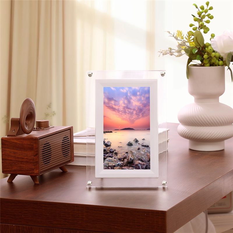 A75Q-New 7-Inch Transparent Ac - Digital Photo Frame Wifi ulasan dan harga