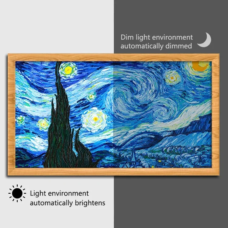 Wall Mounted 21.5inch Wood Fra - Digital Photo Frame Wifi ulasan dan harga
