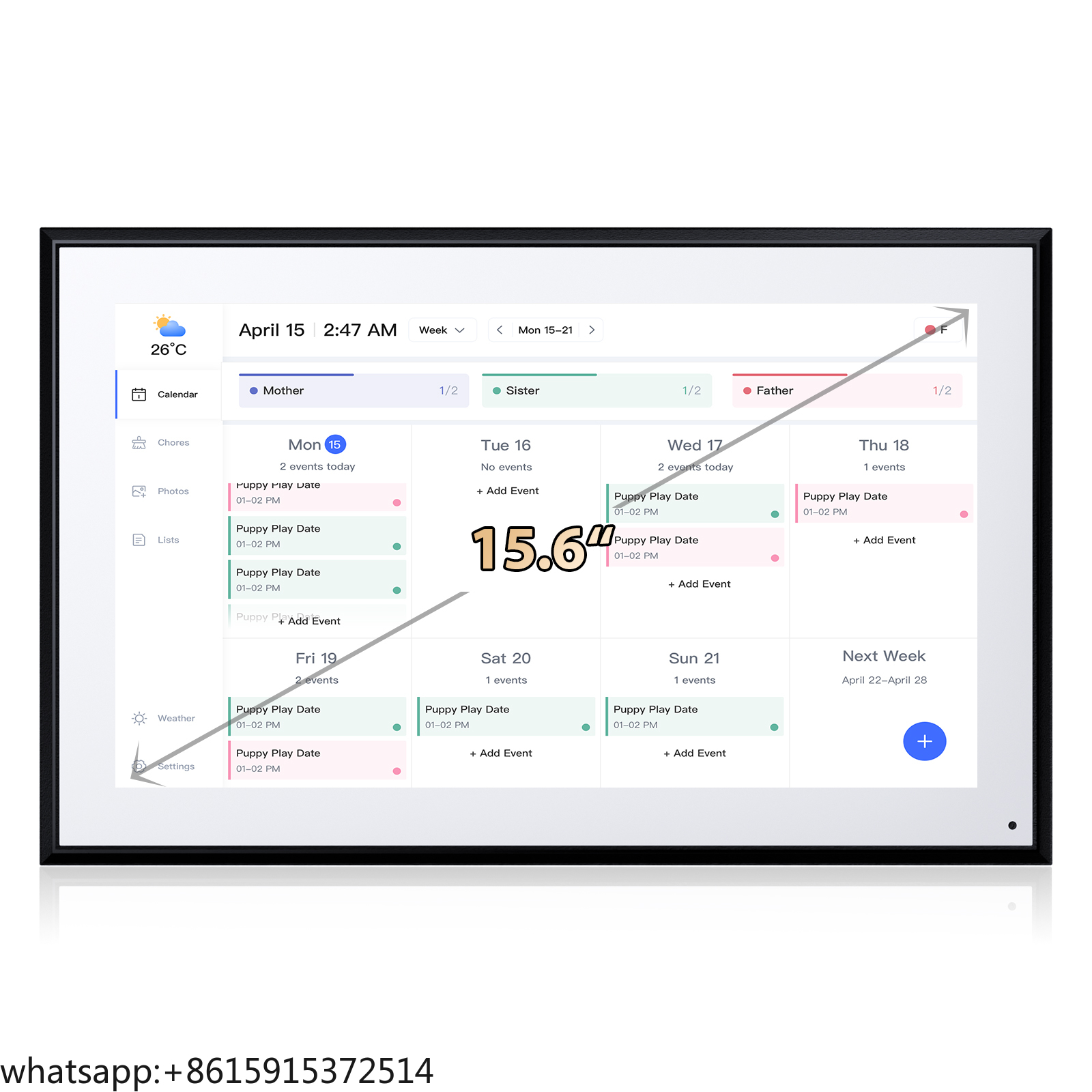 TCDSTARSmart Calendar Digital  - Digital Photo Frame Wifi ulasan dan harga