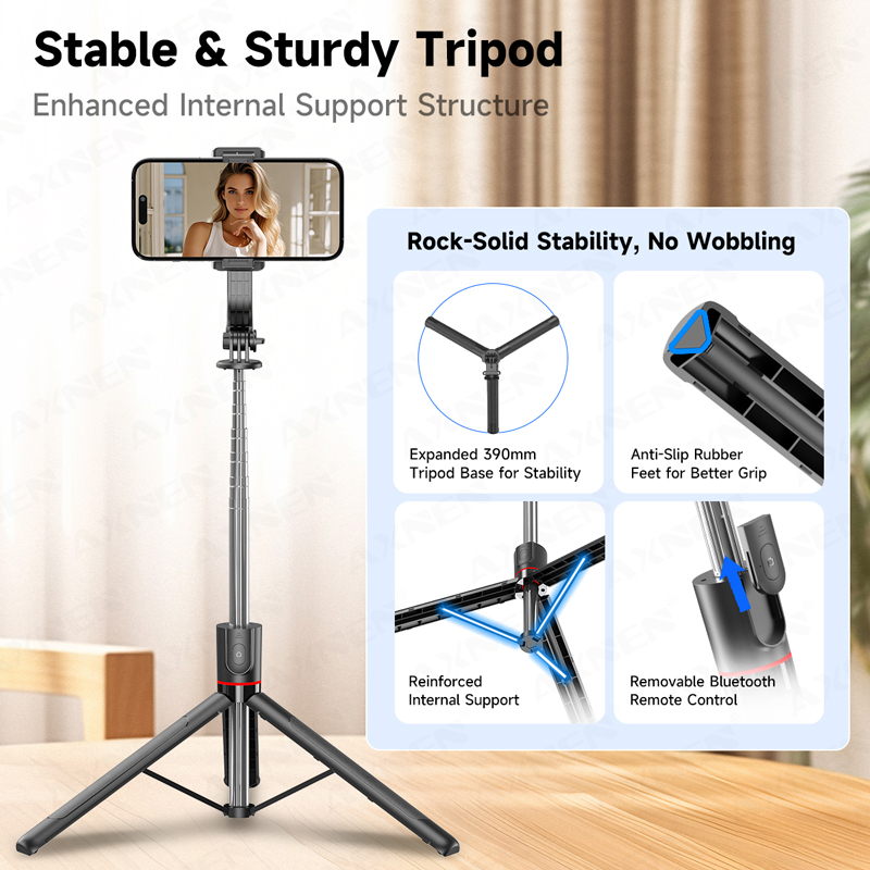 AXNEN F15 Extendable Selfie St - Auto Tracking Tripod ulasan dan harga